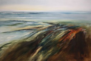 "ONE OF THE ELEMENTS OF NATURE I", Olieverf op linnen 100 x 150 cm