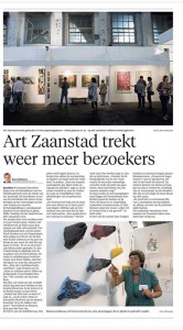 Artikel in Noord Hollands Dagblad, ArtZaanstad