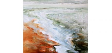 Beauty of silence; abstract landscape; olieverf; Oilpainting; Dutch Artist; natureart; galeries; contemporary art; gallery; landschapschilderij; abstract art;