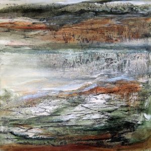 Beauty of fragile nature, Astrid Stoffels, Abstract landscape, Olieverf, Dutch Artist, moderne kunst